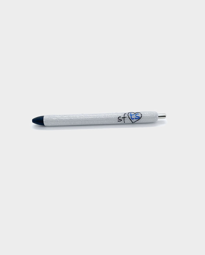 White “SFTS” glitter pen